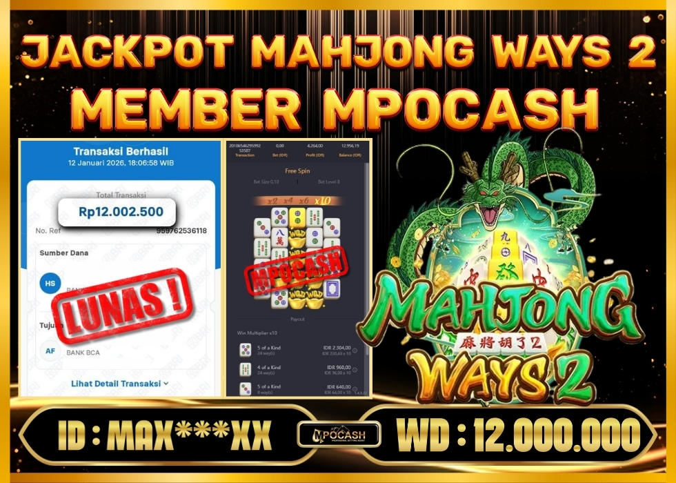 MPOCASH JACKPOT MAHJONG WAYS 2